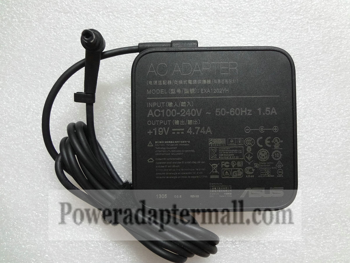 NEW Genuine 90W ASUS N70 N71 N73 EXA1202YH AC Adapter Charger - Click Image to Close